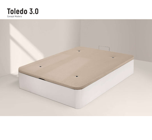 Canapé Toledo 3.0 | Madera | Apertura Frontal | Altura Total 33,5 cm – Capacidad Interior 27,5 cm