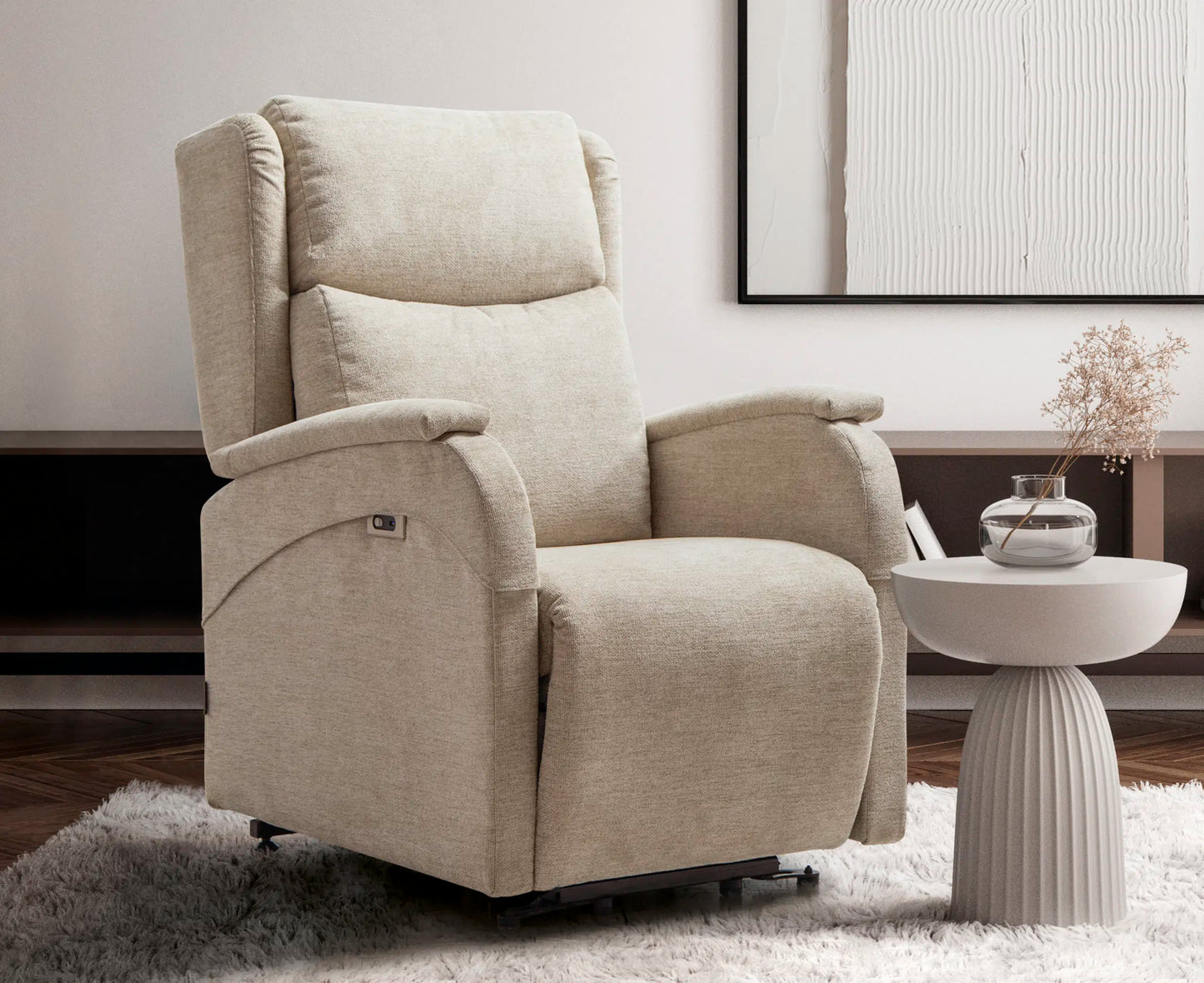 Sillón Relax Galileo Powerlift | Elevación Vertical + Reclinación | USB Integrado