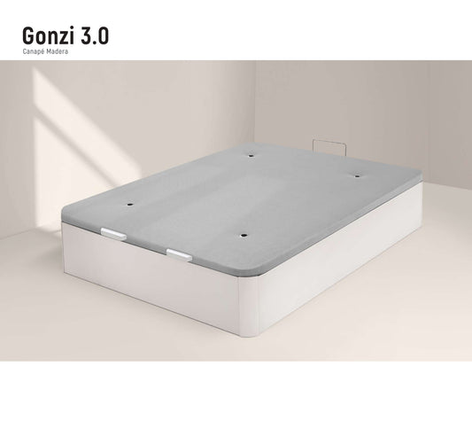 Canapé Gonzi 3.0 | Madera + Tejido 3D Antideslizante | 36 cm – Alta Capacidad | Apertura Frontal o Lateral