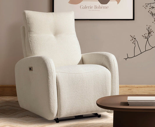 Sillón Relax Agatha | Reclinación Eléctrica Max Balance | USB Integrado