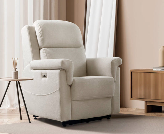 Sillón Relax Boris | Powerlift 2 Motores | Inclinación Extra + USB Integrado